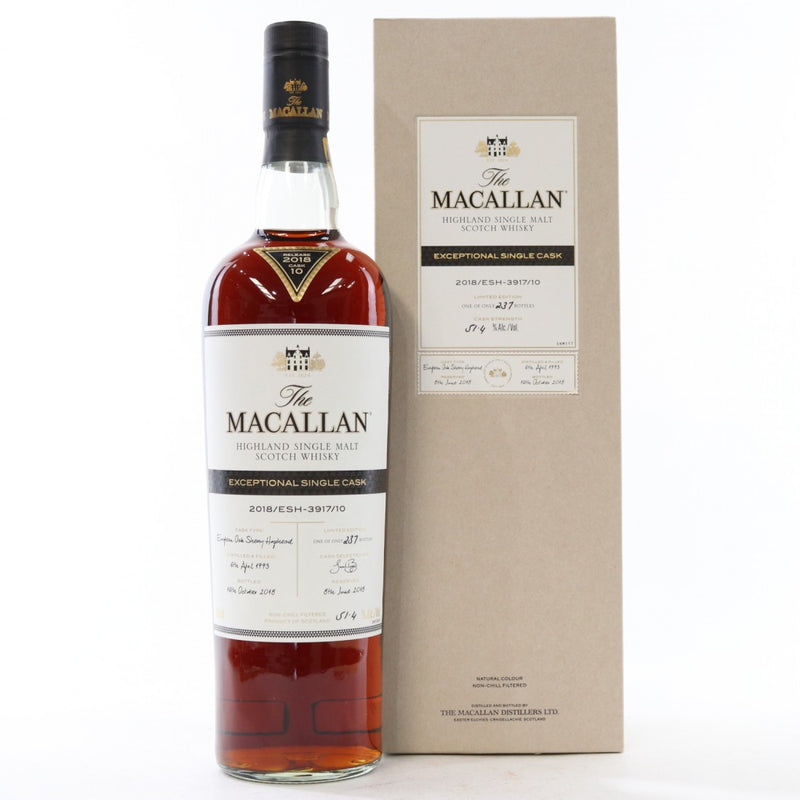 The Macallan 1993 25 Year Old Exceptional Cask No 3917-10